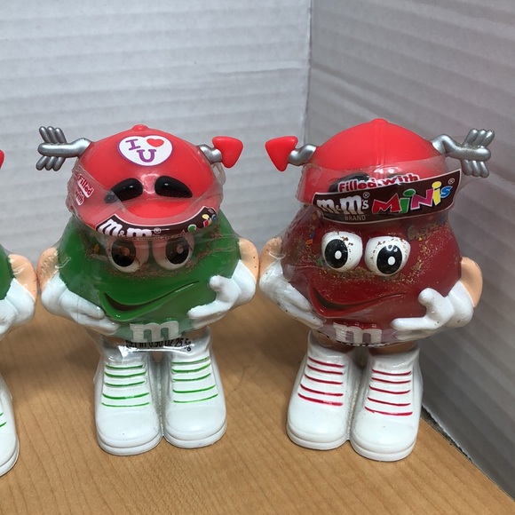 8pc Vintage 80's M&M's Minis Assorted Holiday Candy Dispensers - Picture 6 of 11